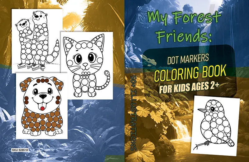 My Forest Friends Dot Markers Coloring Book cover