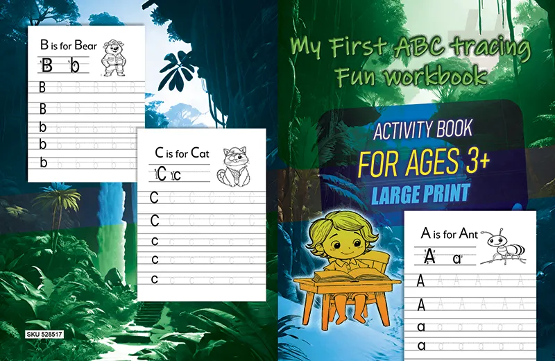 My first ABC tracing workbook cover